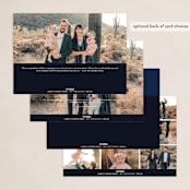 "Six Feet" - Holiday Cards in Midnight by Abby Munn - Back of Card Options