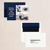 "Six Feet" - Holiday Cards in Midnight by Abby Munn - Assembled