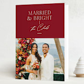 "Oh so bright" - Holiday Cards in Brick by Jessica Corliss - Folded Card
