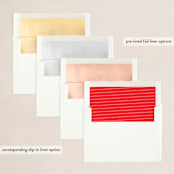 "Merry then and now" - Holiday Cards in Scarlett by Lea Delaveris - Envelope Liners