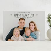 "Seasonal Chic" - Holiday Cards in Licorice by Jessica Williams - Front