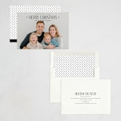 "Seasonal Chic" - Holiday Cards in Licorice by Jessica Williams - Assembled