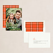 "sending all our LOVE" - Holiday Cards in Moon by Tanya Lee of Frooted Design - Assembled
