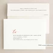 "sending all our LOVE" - Holiday Cards in Moon by Tanya Lee of Frooted Design - FREE Recipient Addressing