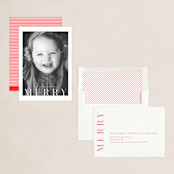 "Merry 1" - Holiday Cards in Snow by Adam K - Assembled