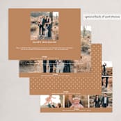 "Family Gallery" - Holiday Cards in Gingerbread by Lauren Chism - Back of Card Options
