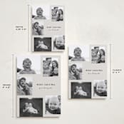 "Modern collage" - Holiday Cards in Fog by Brianne Larsen - Formats Available