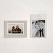 "Merry Season" - Holiday Cards in Eggnog by Ashley Iwafuchi - Photo Orientation Options