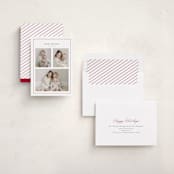 "three" - Holiday Cards in Candy Cane by Lori Wemple - Assembled