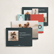 "Flicks" - Holiday Cards in Lagoon by Jennifer Postorino - Back of Card Options