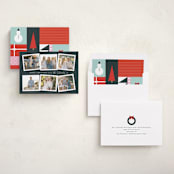 "Flicks" - Holiday Cards in Lagoon by Jennifer Postorino - Assembled