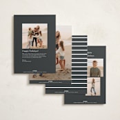 "Photo Lead" - Holiday Cards in Ash by Carolyn MacLaren - Back of Card Options