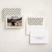 "Big Bold Type" - Holiday Cards in Cream by Ani Somi - Assembled