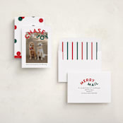 "Chase Joy" - Holiday Cards in Holly by Angela Garrick - Assembled