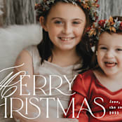 "Chic Type" - Holiday Cards in Lily by Creo Study - Detail