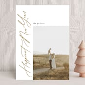 "haphap" - Holiday Cards in Toffee by Phrosné Barwood - Front