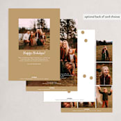 "haphap" - Holiday Cards in Toffee by Phrosné Barwood - Back of Card Options