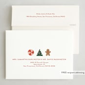 "Disney's Mickey Mouse Holiday Border" - Holiday Cards in Holly by Annie Holmquist - FREE Recipient Addressing