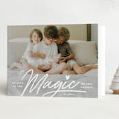 "Disney's Mickey Magical Season" - Holiday Cards in Snow by Carrie ONeal - Folded Card