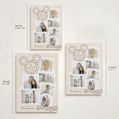 "Disney's Mickey Vintage Postable" - Holiday Cards in Coal by Kamala Nahas - Formats Available