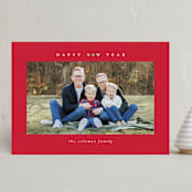 "Disney Mickey Mouse Minimalist Mickey" - Holiday Cards in Santa by Angela Garrick - Front