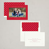 "Disney Mickey Mouse Minimalist Mickey" - Holiday Cards in Santa by Angela Garrick - Assembled