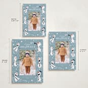 "Disney's Frozen Olaf Holiday Fun" - Holiday Cards in Ice by Orasie - Formats Available