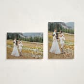 "Disney's Mickey Outline" - Holiday Cards in Snow by Hooray Creative - Photo Orientation Options