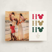 "Disney Ho Ho Ho" - Holiday Cards in Mistletoe by Vanessa Doyle - Front