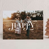 "Here's to Christmas" - Holiday Cards in Sugar by Hooray Creative - Front