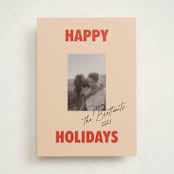 "The Jolly Type" - Holiday Cards in Candy Apple by Claire - Front