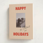 "The Jolly Type" - Holiday Cards in Candy Apple by Claire - Folded Card