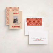 "The Jolly Type" - Holiday Cards in Candy Apple by Claire - Assembled