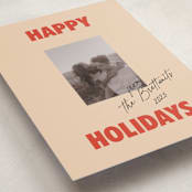"The Jolly Type" - Holiday Cards in Candy Apple by Claire - Detail