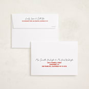 "The Jolly Type" - Holiday Cards in Candy Apple by Claire - FREE Recipient Addressing