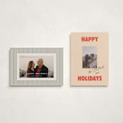 "The Jolly Type" - Holiday Cards in Candy Apple by Claire - Photo Orientation Options
