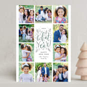 "What a year grid" - Holiday Cards in Pine by Alethea and Ruth - Front