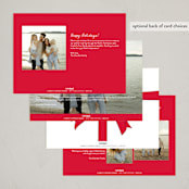"spool" - Holiday Cards in Crimson by Jennifer Lew - Back of Card Options