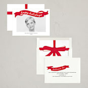 "spool" - Holiday Cards in Crimson by Jennifer Lew - Assembled