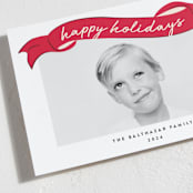 "spool" - Holiday Cards in Crimson by Jennifer Lew - Detail