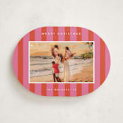"Cabana" - Holiday Cards in Strawberry by Morgan Kendall - Front