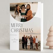 "Doubled Arched" - Holiday Cards in Minimalist by Pixel and Hank - Folded Card