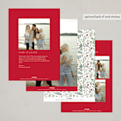 "Peace & Love" - Holiday Cards in Crimson by Susan Moyal - Back of Card