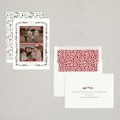 "Peace & Love" - Holiday Cards in Crimson by Susan Moyal - Assembled