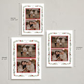 "Peace & Love" - Holiday Cards in Crimson by Susan Moyal - Formats Available
