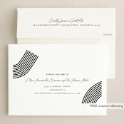 "Personal Note" - Holiday Cards in Cream by Design Lotus - FREE Recipient Addressing