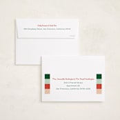 "Tinsel & Joy" - Holiday Cards in Cranberry by Alicia Schultz - FREE Recipient Addressing