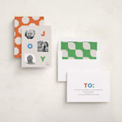 "shapes" - Holiday Cards in Bright by Jessica Yeo - Assembled