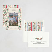 "Highlands" - Holiday Cards in Cranberry by Sarah Knight - Assembled