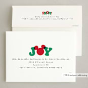 "Disney's Mickey Oh joy" - Holiday Cards in Festive by Lea Delaveris - FREE Recipient Addressing